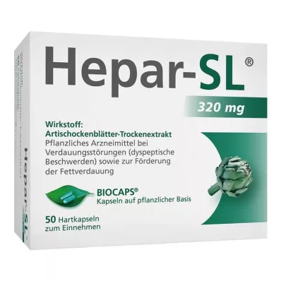 Hepar-SL® 320 mg cápsulas, 50 unidades Hepar-SL® 320 mg cápsulas, 50 unidades