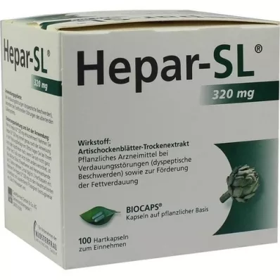 HEPAR-SL Cápsulas duras de 320 mg, 100 unidades