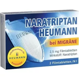 NARATRIPTAN Heumann para enxaquecas 2,5 mg comprimidos revestidos por película, 2 unid