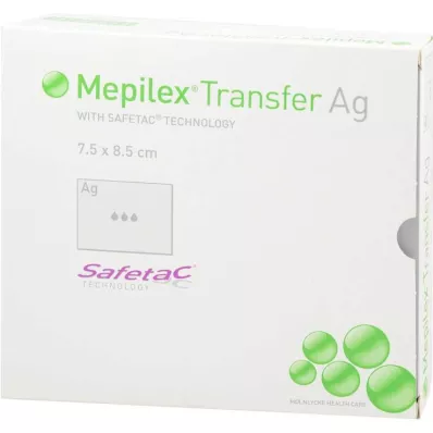 Curativo de espuma Mepilex Transfer Ag 7,5x8,5cm, 10 un Curativo de espuma Mepilex Transfer Ag 7,5x8,5cm, 10 un