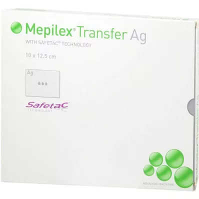 Penso de espuma Mepilex Transfer Ag 10x12,5cm, 5 un
