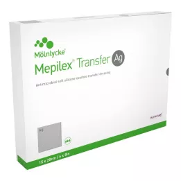 MEPILEX Compressa de espuma Ag de transferência 15x20 cm estéril, 10 unidades