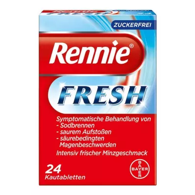 RENNIE FRESH Comprimidos mastigáveis, 24 unidades RENNIE FRESH Comprimidos mastigáveis, 24 unidades