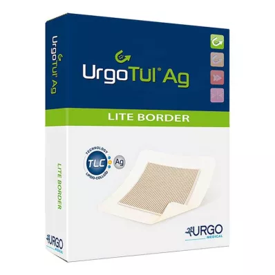 Atadura Urgotül Ag Lite Border 8x8 cm, 10 unid Atadura Urgotül Ag Lite Border 8x8 cm, 10 unid