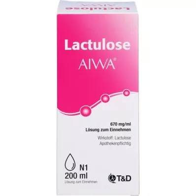 LACTULOSE AIWA 670 mg/ml solução oral, 200 ml