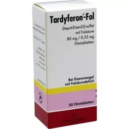 TARDYFERON-Fol Depot-Eisen(II)-sul.m.Fols.Filmtab., 50 unid
