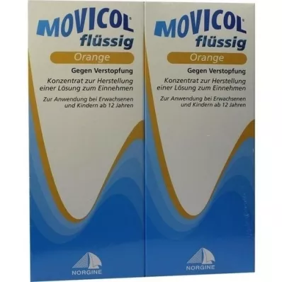 MOVICOL laranja líquida, 2X500 ml