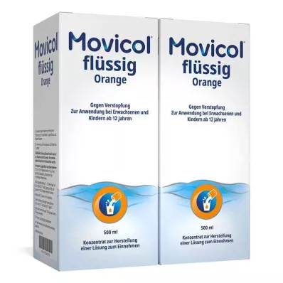 MOVICOL laranja líquida, 2X500 ml