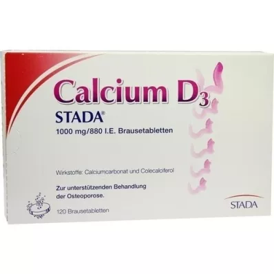 CALCIUM D3 STADA 1000 mg/880 U.I. comprimidos efervescentes, 120 unid