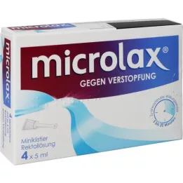 MICROLAX Enemas de solução rectal, 4X5 ml