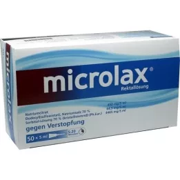 MICROLAX Enemas de solução rectal, 50X5 ml