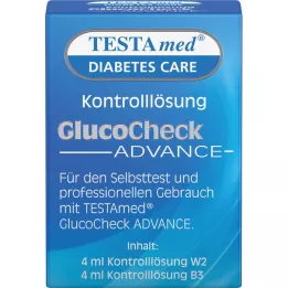 TESTAMED Solução de controlo GlucoCheck Advance, 4 ml