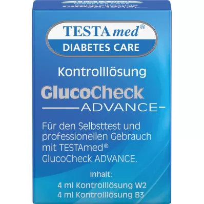 TESTAMED Solução de controlo GlucoCheck Advance, 4 ml