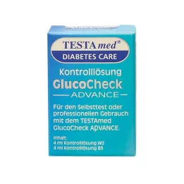 TESTAMED Solução de controlo GlucoCheck Advance, 4 ml