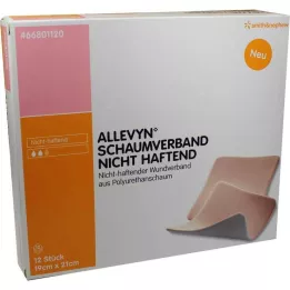 ALLEVYN Pensos de espuma 19x21 cm não aderentes, 12 unidades