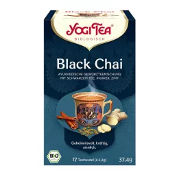 YOGI TEA Saco de filtro orgânico Black Chai, 17X2,2 g