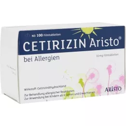 CETIRIZIN Aristo for allergies 10 mg comprimidos revestidos por película, 100 unid