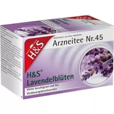 H&amp;S S Saco de filtro para flores de lavanda, 20X1,0 g