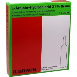 L-ARGININ-HYDROCHLORID 21% elec. conc. inf. l., 5X20 ml