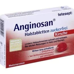TETESEPT Anginosan pastilhas para a garganta, cereja sem açúcar, 20 unidades