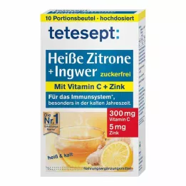 TETESEPT Limão quente com açúcar de gengibre em pó, 10X3 g