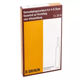 NATRIUMHYDROGENCARBONAT B.Braun 8.4% vidro, 5X20 ml