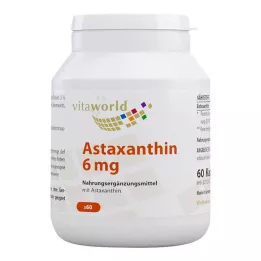 ASTAXANTHIN Cápsulas de 6 mg, 60 unid