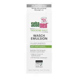 SEBAMED Emulsão de lavagem sem perfume para pele seca, 200 ml