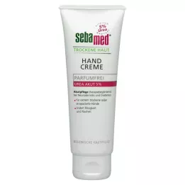 SEBAMED Creme de mãos sem perfume para pele seca, ureia 5%, 75 ml
