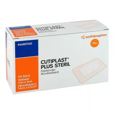 CUTIPLAST Pensos esterilizados de 5x7 cm, 110 unidades CUTIPLAST Pensos esterilizados de 5x7 cm, 110 unidades