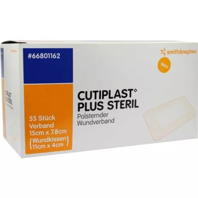 Atadura estéril Cutiplast Plus 7,8x15 cm, 55 un Atadura estéril Cutiplast Plus 7,8x15 cm, 55 un