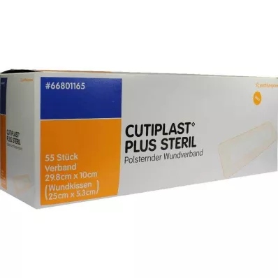 Atadura estéril Cutiplast Plus 10x29,8 cm, 55 un Atadura estéril Cutiplast Plus 10x29,8 cm, 55 un