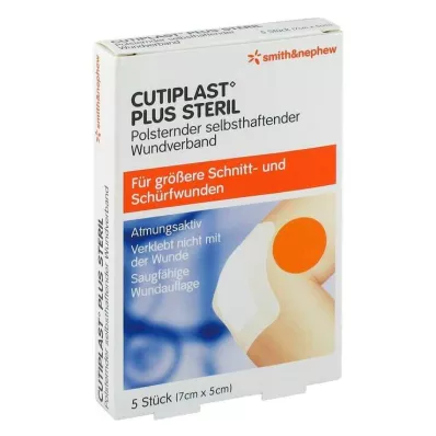 CUTIPLAST Pensos esterilizados de 5x7 cm, 5 unidades