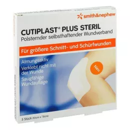 CUTIPLAST Pensos esterilizados de 7,8x10 cm, 5 unidades