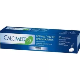 CALCIMED D3 600 mg/400 U.I. comprimidos efervescentes, 20 unid