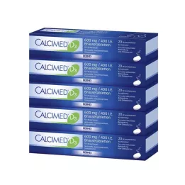 CALCIMED D3 600 mg/400 U.I. comprimidos efervescentes, 100 unid