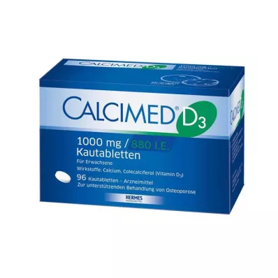CALCIMED D3 1000 mg/880 U.I. Comprimidos mastigáveis, 96 unid