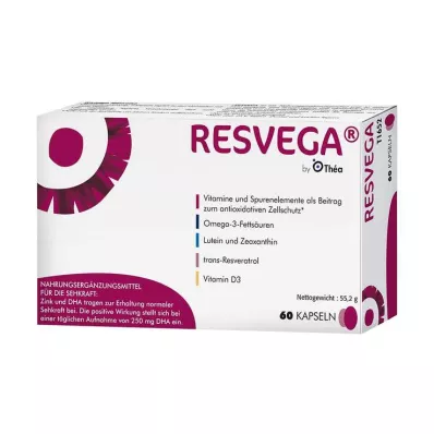 Cápsulas Resvega, 60 unidades Cápsulas Resvega, 60 unidades