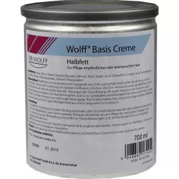 WOLFF Creme de base meio-gordo, 700 ml