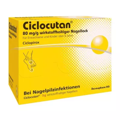 Ciclocutan 80 mg/g esmalte ativo, 3 g Ciclocutan 80 mg/g esmalte ativo, 3 g
