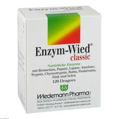 ENZYM WIED drageia clássica, 120 cápsulas ENZYM WIED drageia clássica, 120 cápsulas