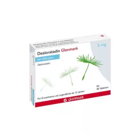 DESLORATADIN Glenmark 5 mg comprimidos, 20 unidades