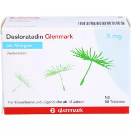 DESLORATADIN Glenmark 5 mg comprimidos, 50 unidades