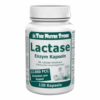 Cápsulas de enzima Lactase 12000 FCC , 120 peças Cápsulas de enzima Lactase 12000 FCC , 120 peças
