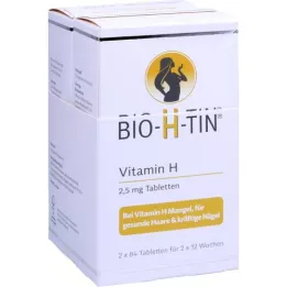 BIO-H-TIN Vitamina H 2,5 mg para 2x12 semanas comprimidos, 2X84 pcs
