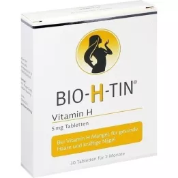 BIO-H-TIN Vitamina H 5 mg para 2 meses comprimidos, 30 unid
