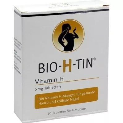 BIO-H-TIN Vitamina H 5 mg para 4 meses comprimidos, 60 unid