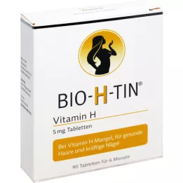 BIO-H-TIN Vitamina H 5 mg para 6 meses comprimidos, 90 unid