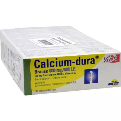 CALCIUM DURA Vit D3 Effervescent 600 mg/400 U.I., 50 unid CALCIUM DURA Vit D3 Effervescent 600 mg/400 U.I., 50 unid