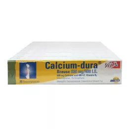 CALCIUM DURA Vit D3 Effervescent 600 mg/400 U.I., 120 unid